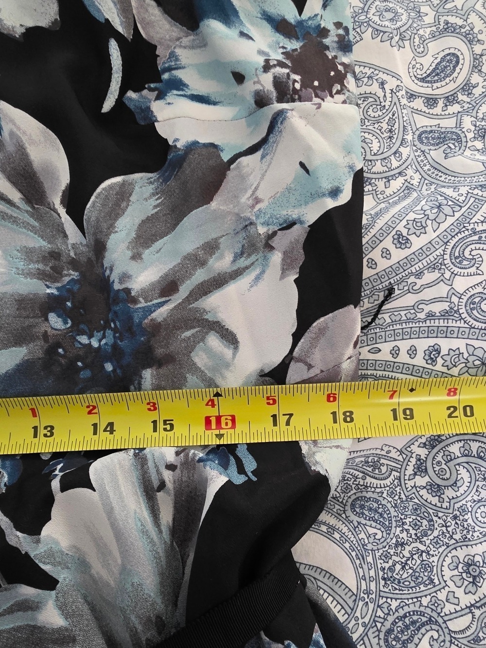 4/$67 Deal! Rickis Floral Black and Blue Sleeveless Women's Dress - Picture 13 of 14